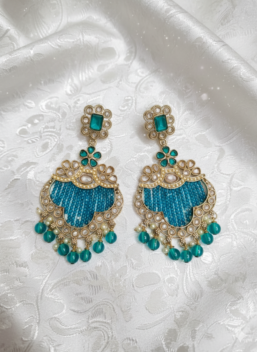 Traditional Black Chandelier Drop Dangle Earring