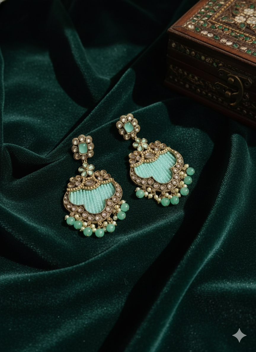 Traditional Black Chandelier Drop Dangle Earring