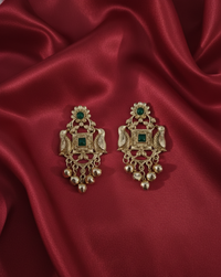 Traditional Gold Kashmiri Ghungroo Drop Earrings For Woman & Girls