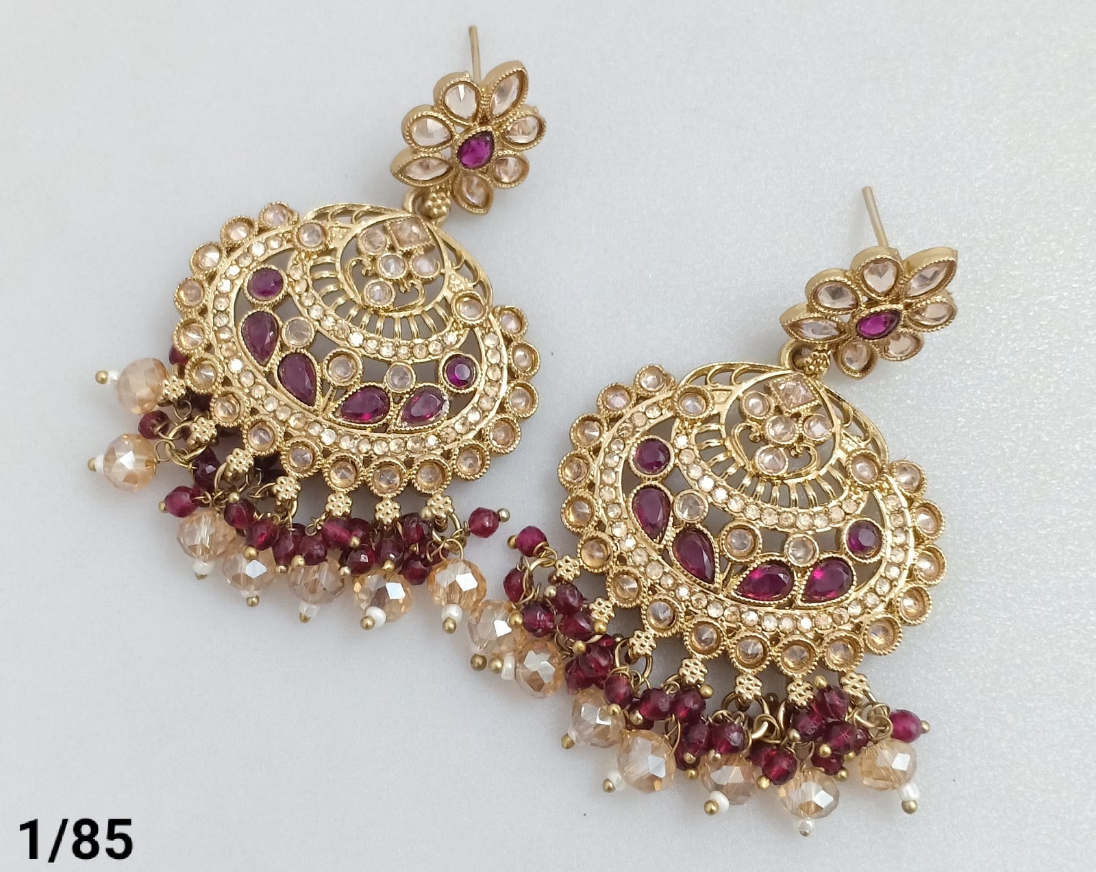 Antique Gold Plated Earring Set