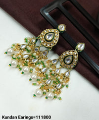 Elegant Traditional CZ Earrings with Pearl and Bead Detailing