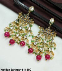 Elegant CZ Pearl Drop Earrings with Green Bead Accents – Lucentemarket