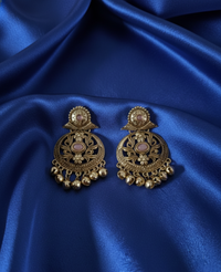 Traditional Gold Kashmiri Ghungroos Drop Earrings