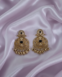 Traditional Gold Kashmiri Ghungroos Drop Earrings