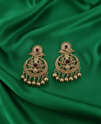 Traditional Gold Kashmiri Ghungroos Drop Earrings