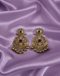 Traditional Gold Kashmiri Ghungroos Drop Earrings