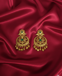 Traditional Gold Kashmiri Ghungroos Drop Earrings