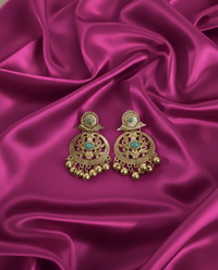 Traditional Gold Kashmiri Ghungroos Drop Earrings