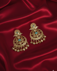 Traditional Gold Kashmiri Ghungroos Drop Earrings