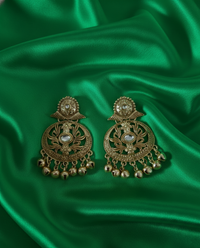 Traditional Gold Kashmiri Ghungroos Drop Earrings