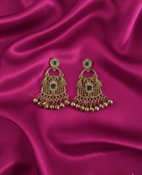 Antique Gold Dangle Drop Ghungroos Earrings For Woman & Girls