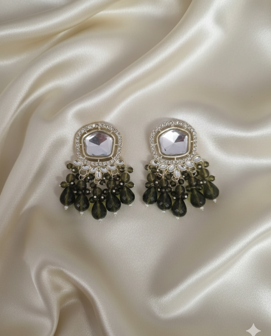 Traditional CZ Earrings For festivals & Weddings