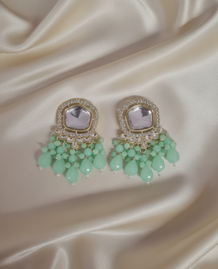 Traditional CZ Earrings For festivals & Weddings