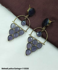 Designer Dangle Earrings – Gemstone-Inspired Look - Lucentemarket