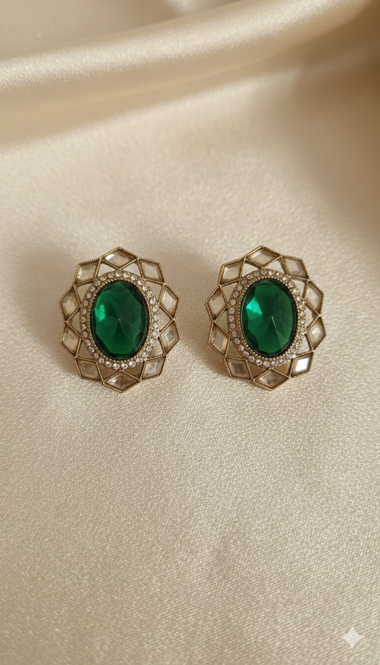 Sapphire Blue Oval Crystal Tops for Women