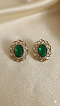 Sapphire Blue Oval Crystal Tops for Women