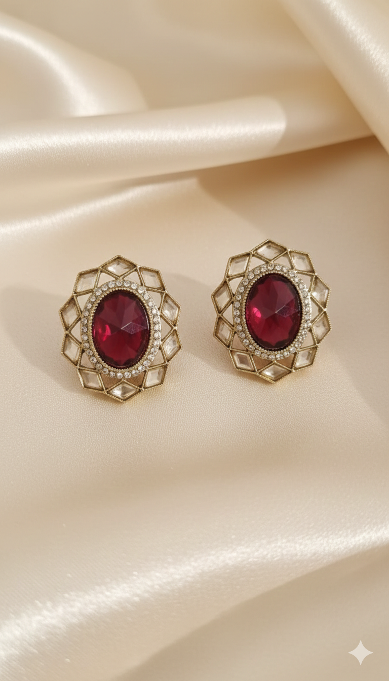 Sapphire Blue Oval Crystal Tops for Women