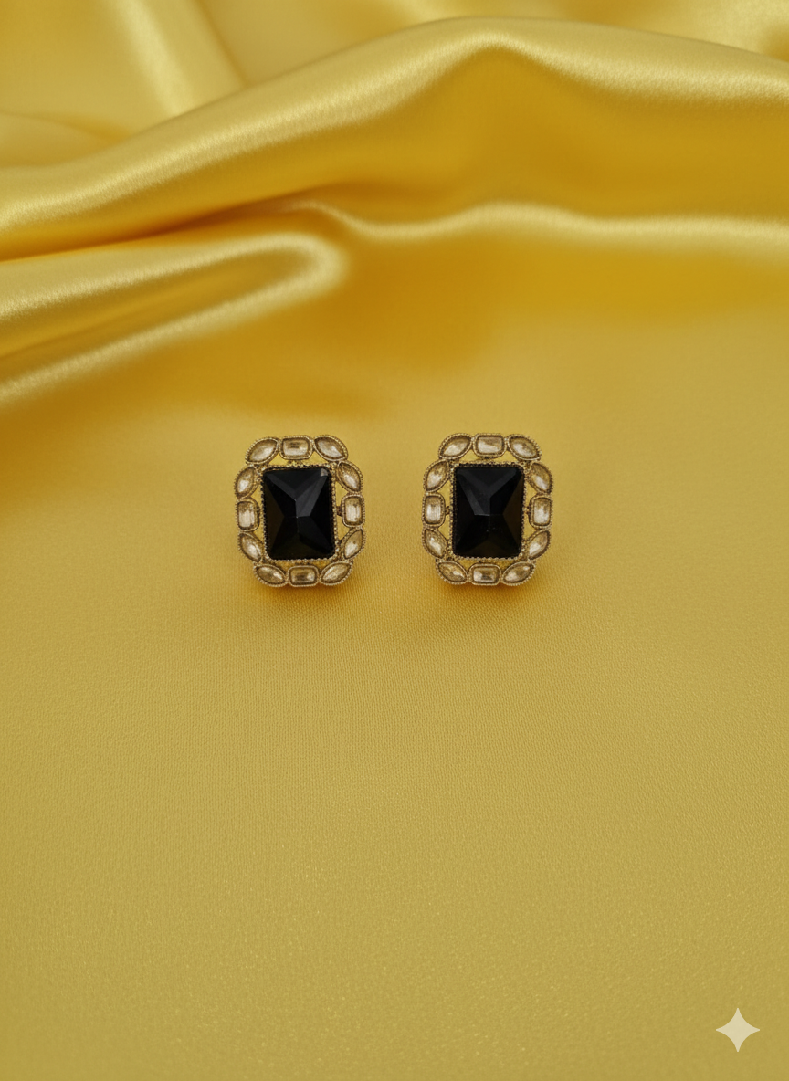 Hot Pink Royal Crystal Stud Earrings for Women