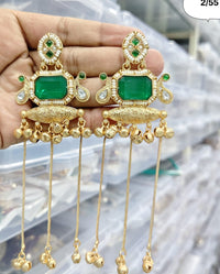 Emerald Green Kashmiri Earrings