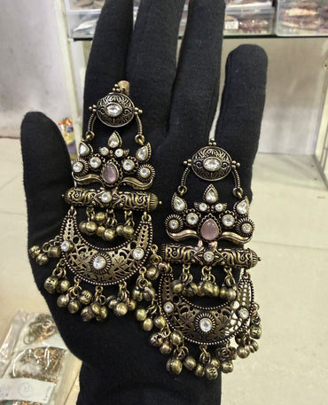 Chandbalis Ghungroo Earrings for Women