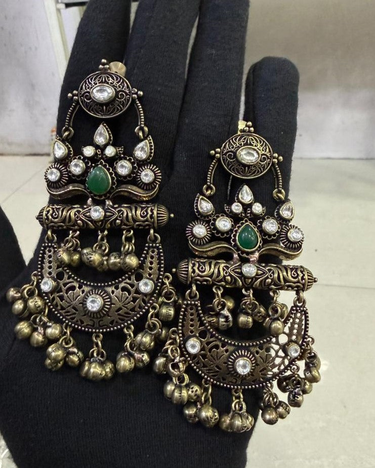 Chandbalis Ghungroo Earrings for Women