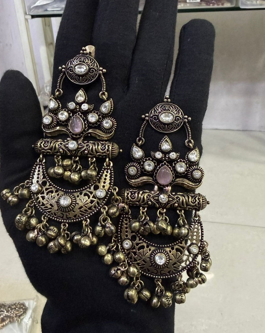 Chandbalis Ghungroo Earrings for Women