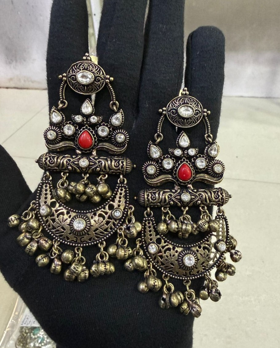 Chandbalis Ghungroo Earrings for Women