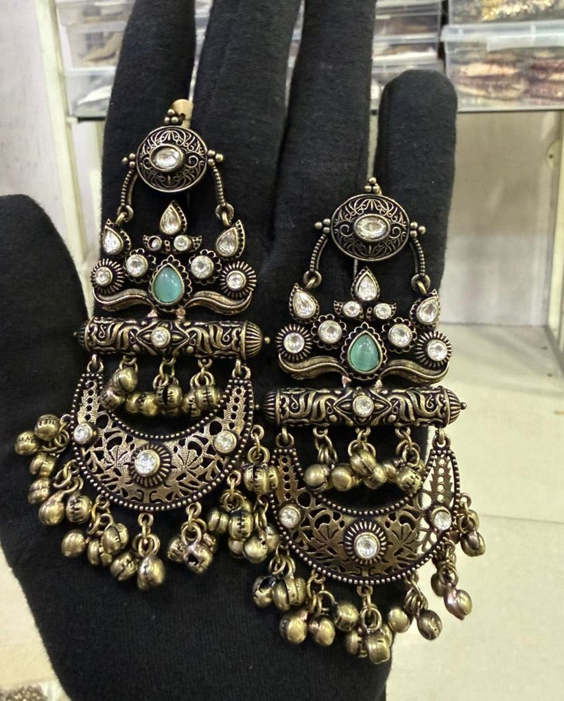 Chandbalis Ghungroo Earrings for Women