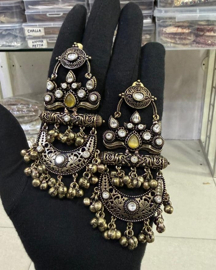 Chandbalis Ghungroo Earrings for Women