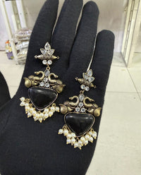 Handcrafted Elephant Motif Drop Earrings
