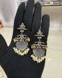 Handcrafted Elephant Motif Drop Earrings