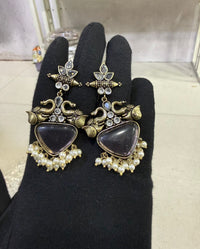 Handcrafted Elephant Motif Drop Earrings