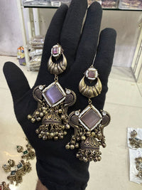 Antique Gold Statement Earrings for Women