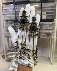 Long Chain with Ghungroo Earrings
