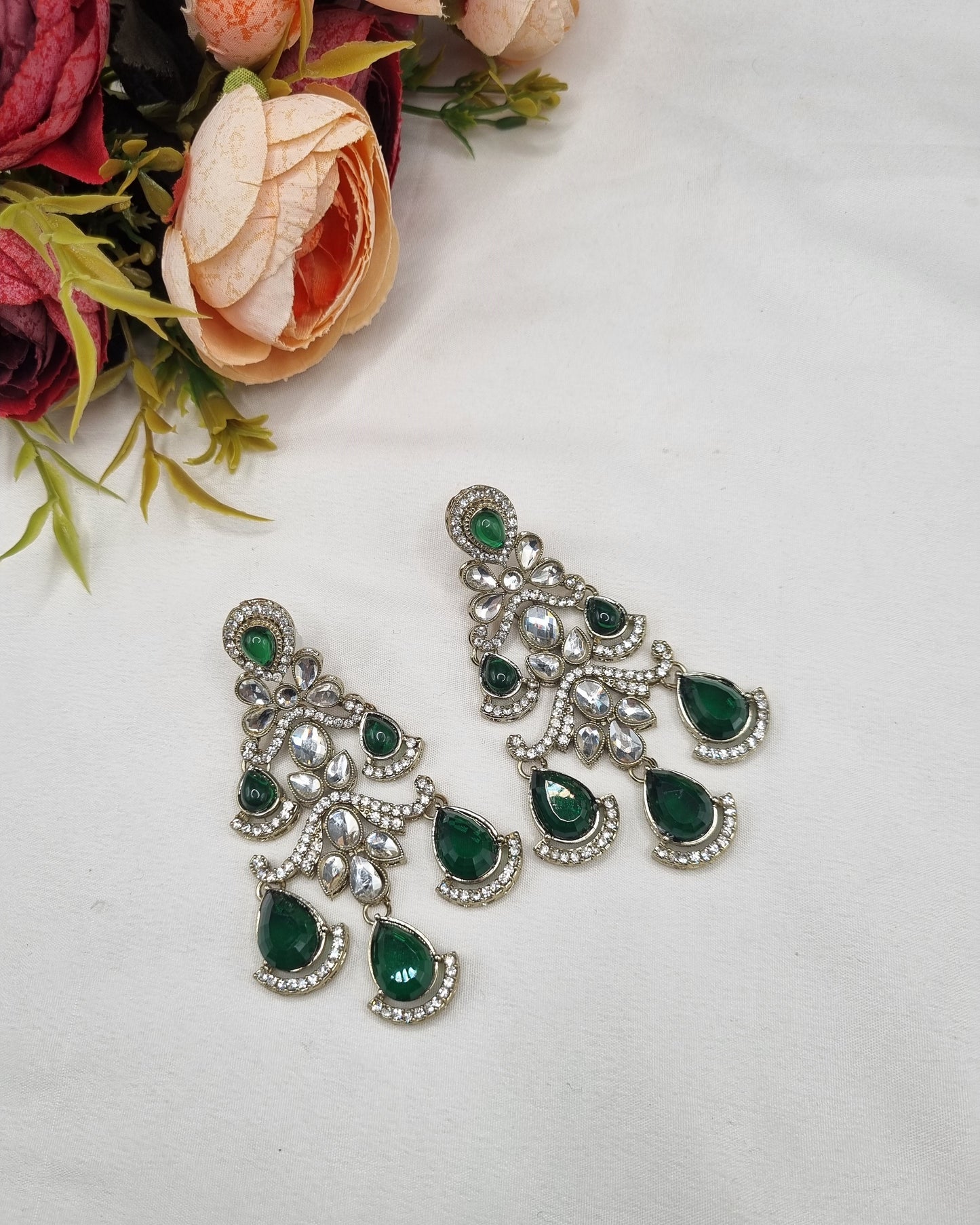 TRADITIONAL CHANDELIER STATEMENT DROP EARRINGS