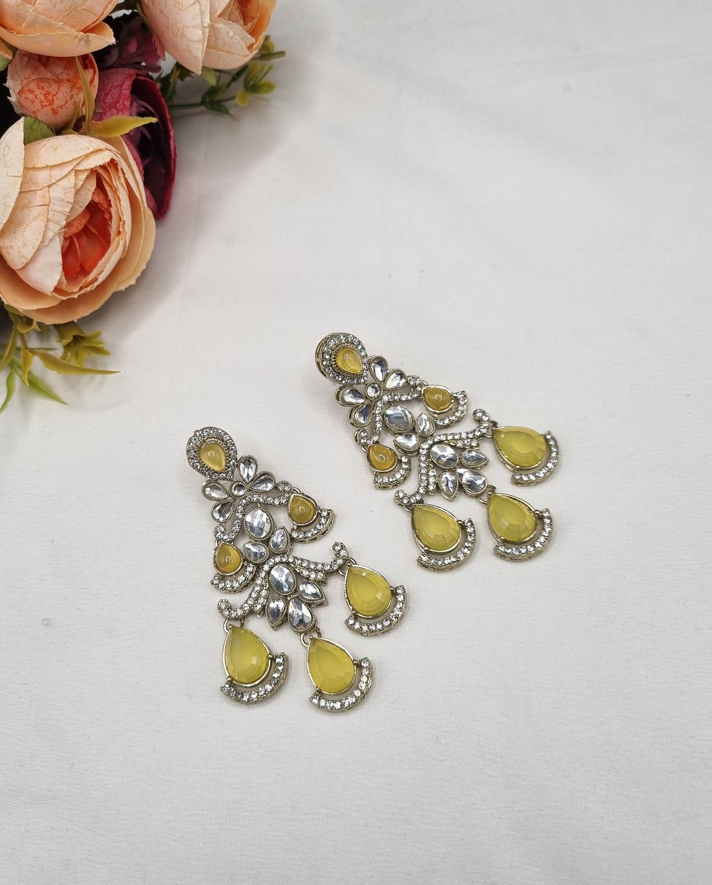 TRADITIONAL CHANDELIER STATEMENT DROP EARRINGS