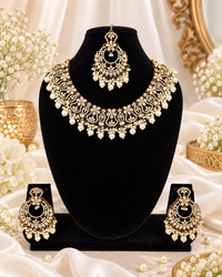 Bloom Multicolored Floral Kundan Necklace Set