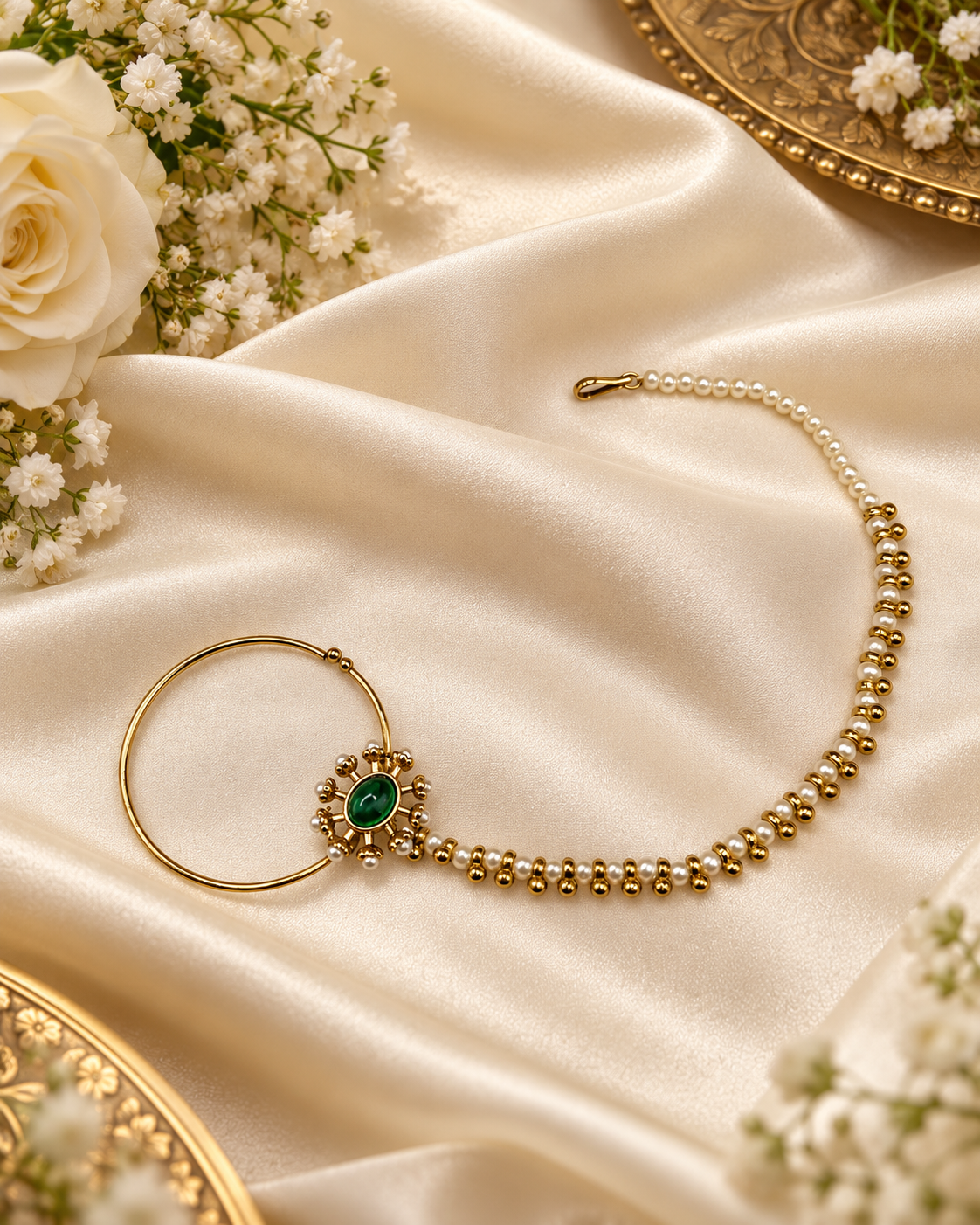Heritage Oval Cabochon Nose Ring