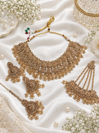 The Mint Meadow Antique Gold Choker Set