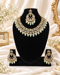 Bloom Multicolored Floral Kundan Necklace Set
