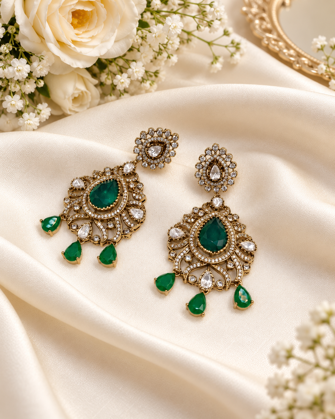 Imperial Arch Kundan Earrings