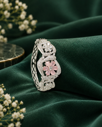 American Diamond Cuff Kada Bracelet