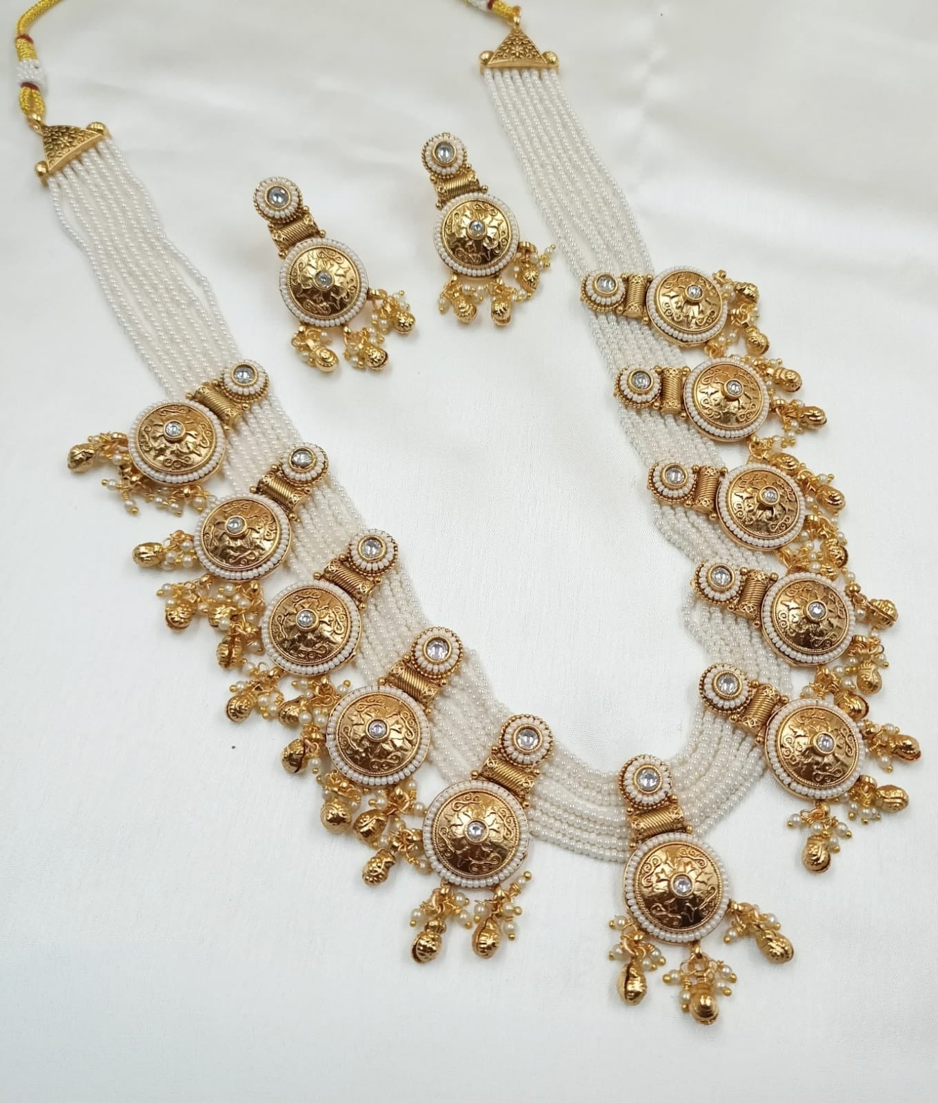 Long Heritage Premium Copper Long Necklace & Matching Earrings