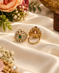 Majestic Tiara Kundan Ring