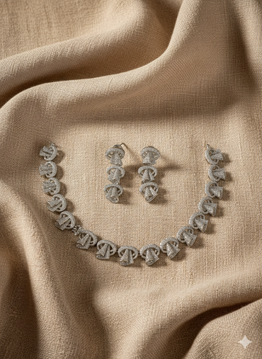 Aqua Blue Crystal Wedding Jewelry Set with Pearl Accents