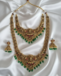 Goddess Lakshmi Complete Temple Jewellery Combo Set