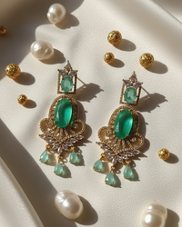 American Diamond Drop Dangler Earrings For Women & Girls