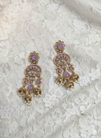 Royal Blue Triple-Tier Drop Dangles  Earrings