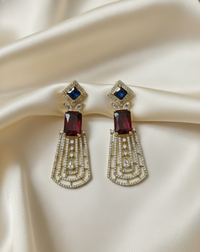 Ad Art Deco Chandelier Drop Earrings For Woman