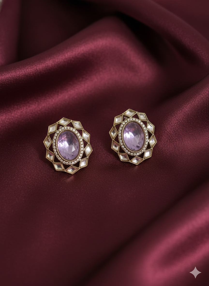 Sapphire Blue Oval Crystal Tops for Women